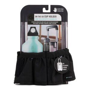 G-FORCE Black Luggage Travel Double Cup Holder